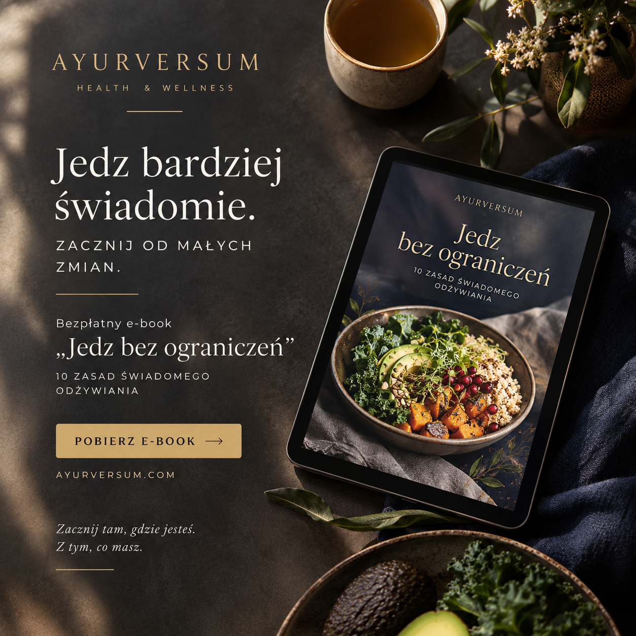 E-book Jedz bez ograniczeń – AyurVersum